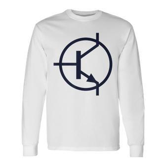 トランジスタ電子回路図記号 長袖Tシャツ - Kawaiitshirt
