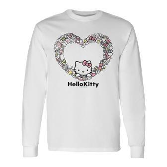 ハローキティ Usデザイン ハート 長袖tシャツ 長袖Tシャツ - Kawaiitshirt