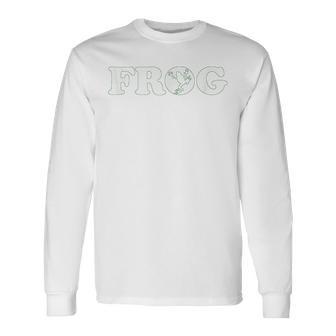 フロッグコスチュームハロウィンごっこ I'm A Frog 長袖Tシャツ - Kawaiitshirt