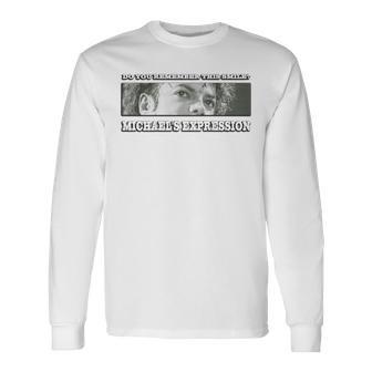 マイケルジャクソン_715_バックプリント 長袖Tシャツ - Kawaiitshirt