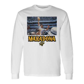 マラドーナ世界チャンピオン 長袖Tシャツ - Kawaiitshirt