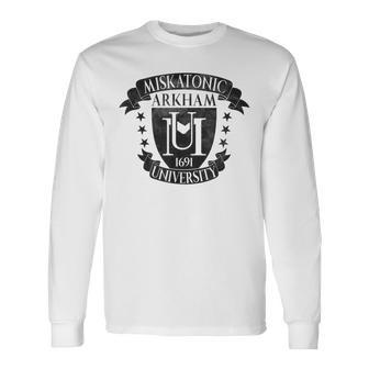 ミスカトニック大学 Arkam 1691 クトゥルフ 長袖Tシャツ - Kawaiitshirt