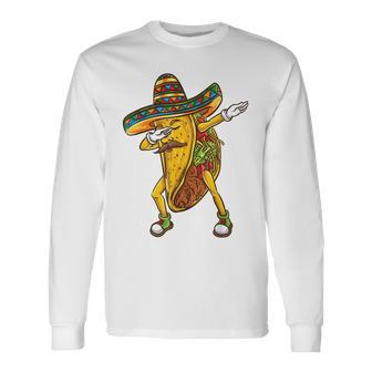 メキシコのタコスをダビングする Cinco De Mayo 長袖Tシャツ - Kawaiitshirt