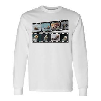 ラッコ フィルムストリップ 写真 フォト コラージュ 長袖Tシャツ - Kawaiitshirt