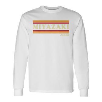 ヴィンテージ 80年代 宮崎 日本 レトロ グラフィック 長袖Tシャツ - Kawaiitshirt