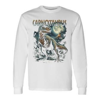 ヴィンテージ カルノタウルス 90年代 ブートレッグ恐竜 先史時代の恐竜 長袖Tシャツ - Kawaiitshirt
