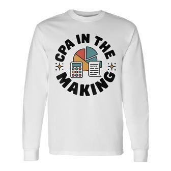 公認会計士になる予定の公認会計士 長袖Tシャツ - Kawaiitshirt