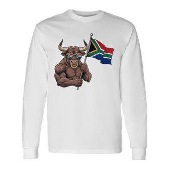 南アフリカ 国旗 南アフリカのルーツ 長袖Tシャツ - Kawaiitshirt