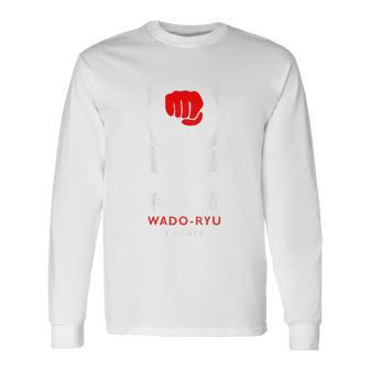 和道龍 空手 バックプリント 長袖Tシャツ - Kawaiitshirt