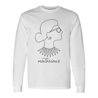 悪名高いrbgフェミニスト・プログレッシブ 長袖Tシャツ - Kawaiitshirt