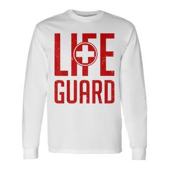 救命救急救命士のライフセーバー Lifeguard 長袖Tシャツ - Kawaiitshirt