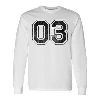 番号03 長袖Tシャツ - Kawaiitshirt