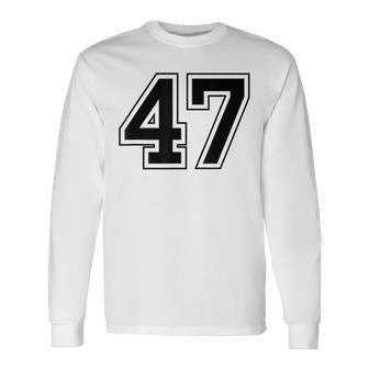 番号47 長袖Tシャツ - Kawaiitshirt
