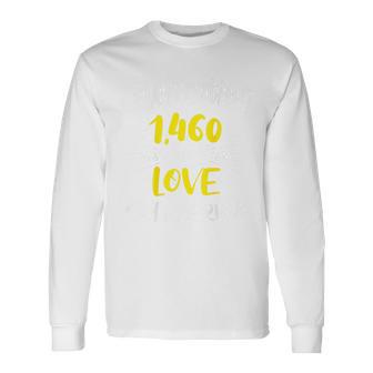 結婚4周年のお祝い 結婚4周年記念 長袖Tシャツ - Kawaiitshirt