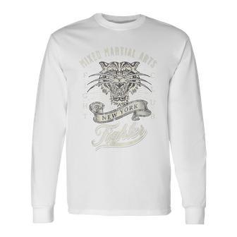 総合格闘技 タイガー ジム ヴィンテージ レトロ 長袖Tシャツ - Kawaiitshirt