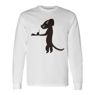 詩とメルヘン 東君平 インド洋の犬 長袖Tシャツ - Kawaiitshirt
