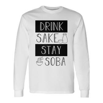 酒飲みそばそば Drinkake Andtayoba 長袖Tシャツ - Kawaiitshirt