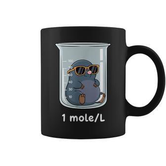 1 Mole L Chemistry Mole Cartoon Science Chemist Coffee Mug - Thegiftio
