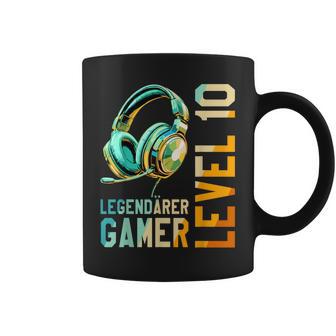 10 Geburtstag Junge Mädchen Nager Level 10 Jahre Gamer Tassen - Seseable
