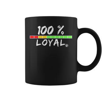 100 Loyal Mascotas En Rescate Amantes De Perros Y Gatos Taza de café - Regaloses