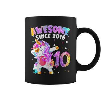 10E Anniversaire Licorne Fille 10 Ans Génial Depuis 2016 Tasse - Cadeauxyz