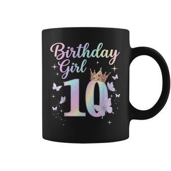 10Th Birthday For Girls 10 Year Old Butterfly Birthday Coffee Mug - Thegiftio UK
