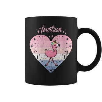 14 Ans Mignon Flamant Rose Anniversaire Fille 14E Anniversaire Tasse - Cadeauxyz