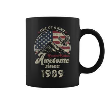 1989 愛国的なイーグル、37歳の誕生日、アメリカ国旗 愛国的 コーヒーマグ - Kawaiitshirt