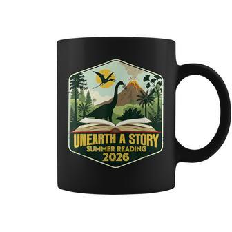 2026 Summer Reading Unearth A Story Teachers Students Book Coffee Mug - Monsterry