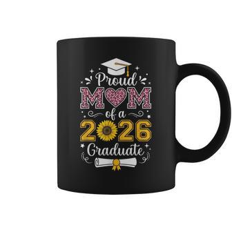 2026年卒業生シニアヒマワリヒョウの心臓の誇り高き母 コーヒーマグ - Kawaiitshirt