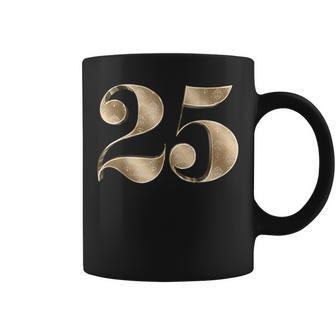 25 25 誕生日 お気に入り 数字 フルール・ド・リス コーヒーマグ - Kawaiitshirt