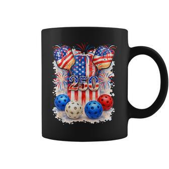 250 Proud Independence 4Th July Costume Pickleball Player Coffee Mug - Thegiftio UK