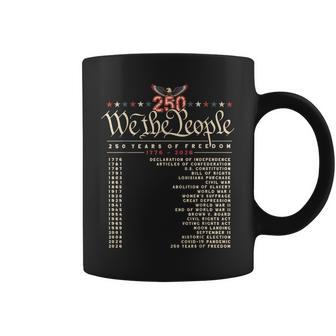 250 Year Timeline 1776–2026 Patriotic Historical Anniversary Coffee Mug - Thegiftio