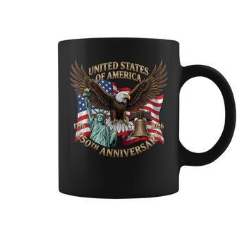 250 Years 1776-2026 250Th Birthday Eagle Liberty Bell Coffee Mug - Thegiftio