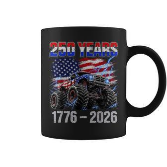 250 Years 4Th Of July Toddler Boys Kids Monster Truck Coffee Mug - Thegiftio UK