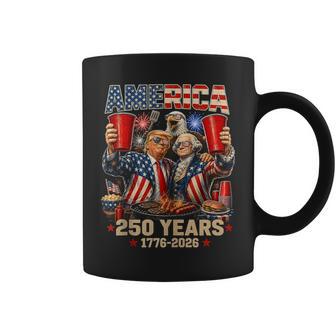 250 Years America Anniversary 250Th Trump Washington Vintage Coffee Mug - Thegiftio UK