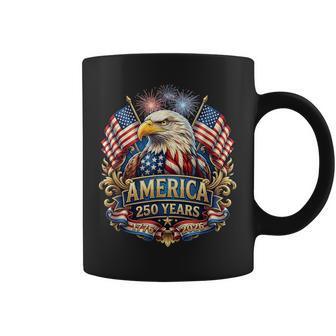 250 Years American Anniversary 1776-2026 Usa Flag Coffee Mug | Mazezy