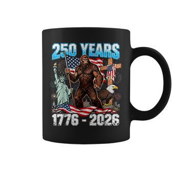 250 Years Usa 1776 2026 Patriotic Freedom Bigfoot Pride Coffee Mug | Seseable CA