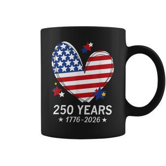 250Th Anniversary America Flag Heart 250 Year Girls Coffee Mug - Thegiftio UK
