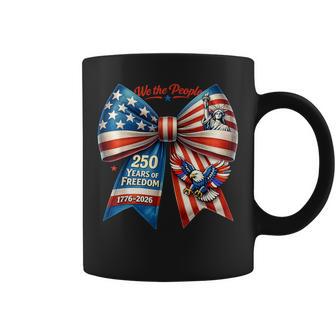 250Th Anniversary Usa Flag Ribbon Ladies Bow 250 Year Women Coffee Mug - Thegiftio UK