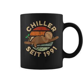 30歳の誕生日ギフト 面白いナマケモノチラーince 1991 コーヒーマグ - Kawaiitshirt