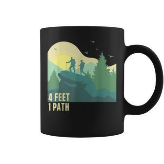 4 Pies Un Camino Pareja Aventuraenderismo Amorenderismo Juntos Taza de café - Regaloses