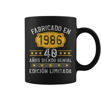 40 Años Cumpleaños Hombre Fabricado En 1986 Taza de café - Regaloses