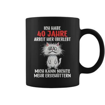 40 Jähriges Dienstjubiläum Firmenjubiläum 40 Jubiläum Arbeit Tassen - Geschenkecke