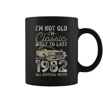 44 Cumpleaños Desde 1982 Coche Clásico 44 Años Taza de café - Regaloses