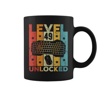 49 Cumpleaños Hombre 49 Años Gaming Teclado Gamer Taza de café - Regaloses