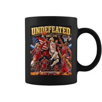 4Th Of July Basketball Undefeated Since 1776 250 Years Coffee Mug - Thegiftio UK