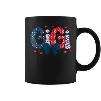 4Th July Gigi Coquette Red White And Blue Independence Day Coffee Mug - Thegiftio UK