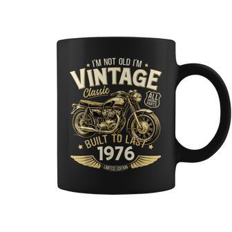 50 Cumpleaños Hombre Moto Biker Motero Intage 1976 Taza de café - Regaloses