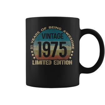 51 Year Old Vintage 1975 Limited Edition 51St Birthday Coffee Mug - Thegiftio UK